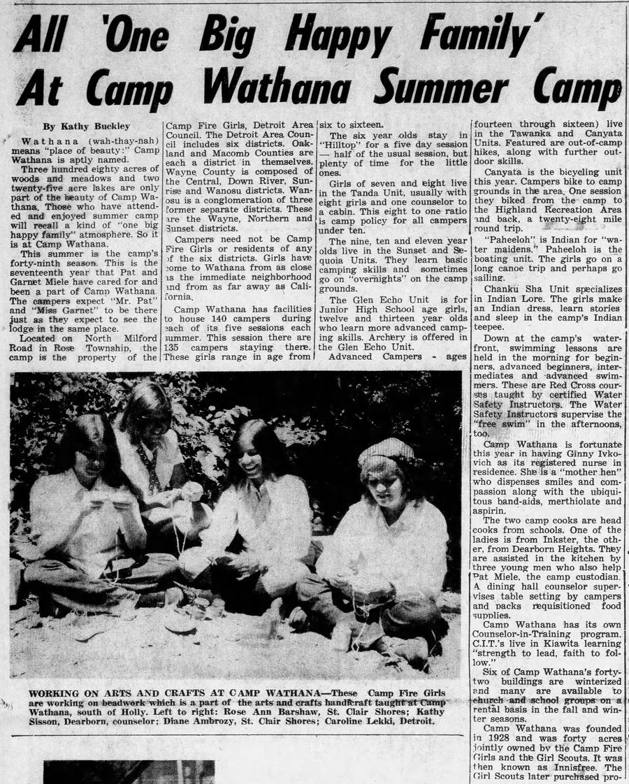 Camp Wathana - Jul 22 1971 Article (newer photo)
